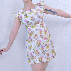 1970s PBJ Junior Petites Holly Hobbie dress